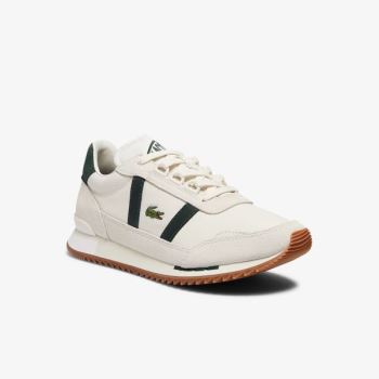 Lacoste Partner Retro Leather Sneakers Dámské - Tenisky Béžový / Zelene | CZ-o02lcH